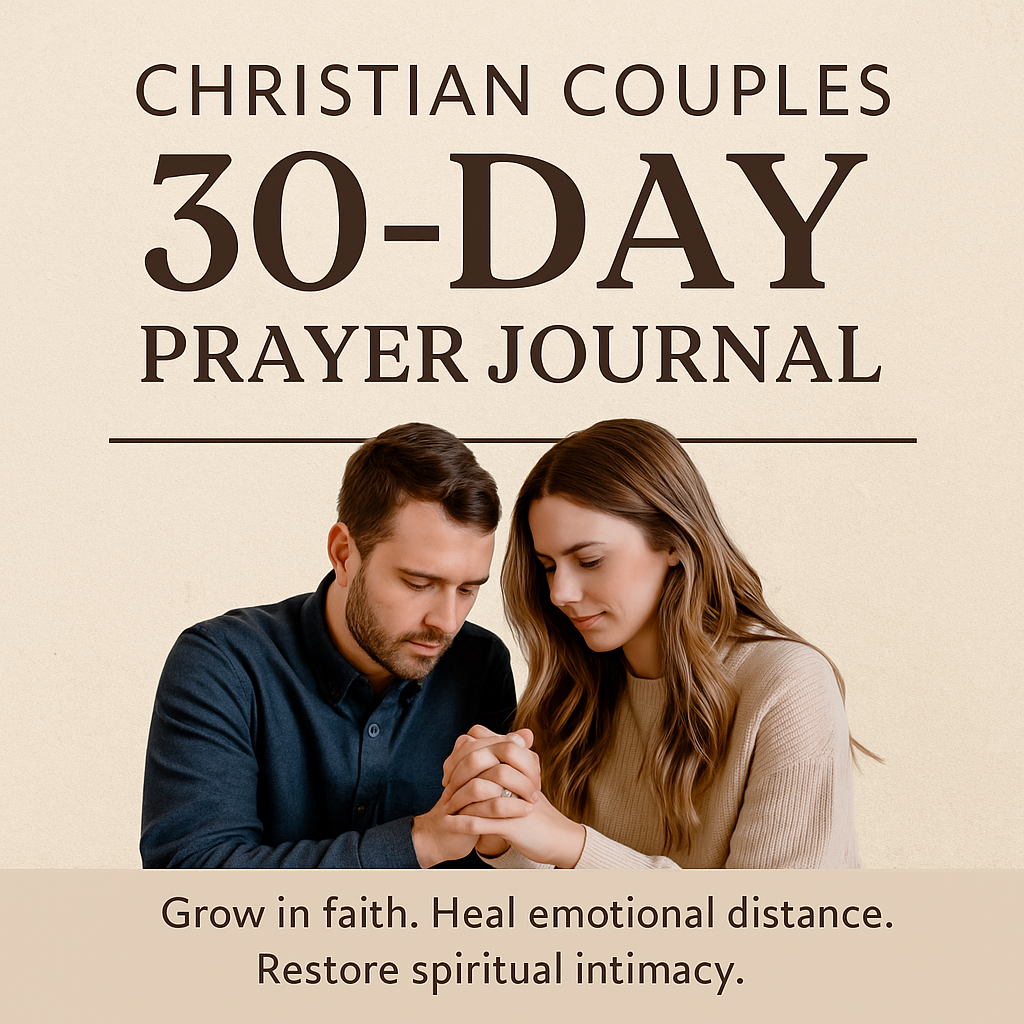 Christian Couples Prayer Journal | 30-Day Marriage Devotional Challenge