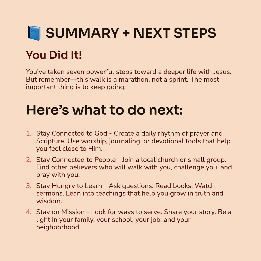 Your First 7 Days With Jesus – A Simple and Powerful Guide for New Believers