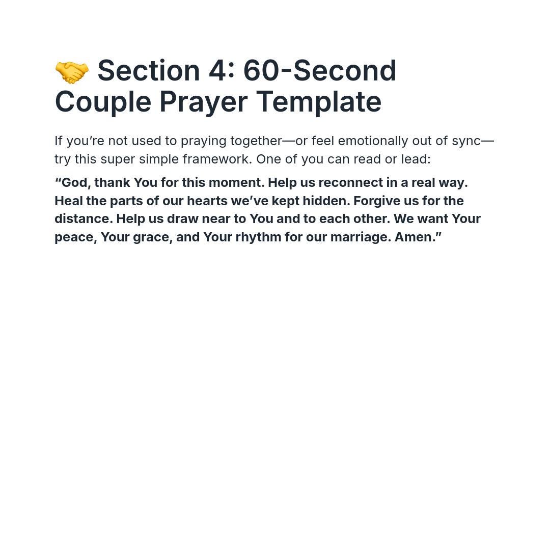 BONUS GUIDE 2: “Praying When Were Distant Guided Prayer for Spiritual Gaps