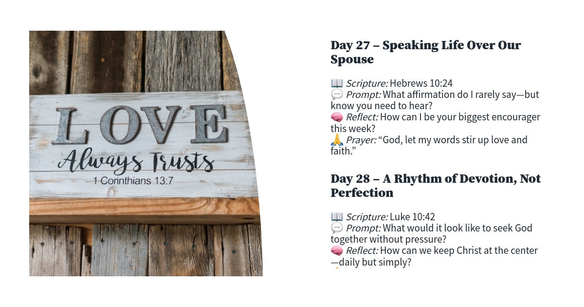 Christ-Centered Marriage Refocus Challenge – 30-Day Devotional Workbook for Christian Couples