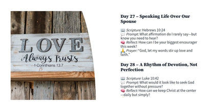 Christ-Centered Marriage Refocus Challenge – 30-Day Devotional Workbook for Christian Couples