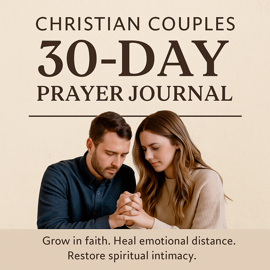 Christian Couples Prayer Journal | 30-Day Marriage Devotional Challenge