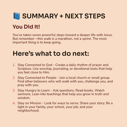 Your First 7 Days With Jesus – A Simple and Powerful Guide for New Believers