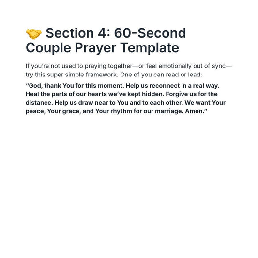 BONUS GUIDE 2: “Praying When Were Distant  Guided Prayer for Spiritual Gaps