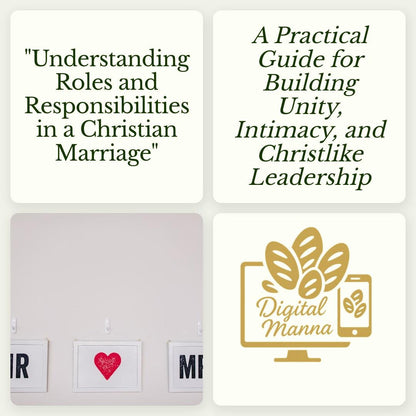 Understanding Roles and Responsibilities in a Christian Marriage - A Practical Guide for Building Unity, Intimacy, and Christlike Leadership